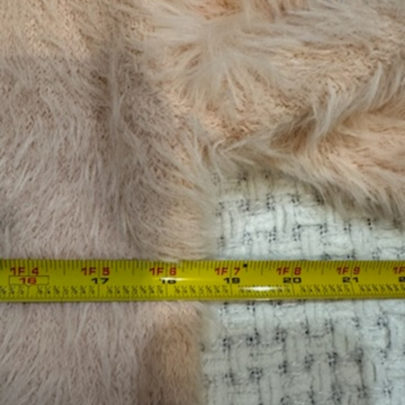 Future Collective Mock Neck Cropped Peach Color Fuzzy Sweater Size Large - Picture 9 of 10